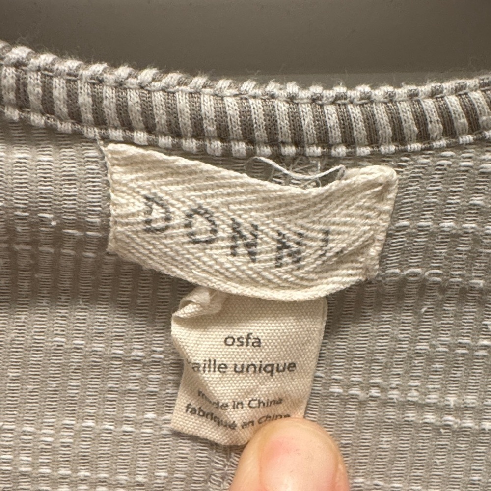 DONNI. Light Gray Ribbed Knit Coat. One Size. Like New! - Picture 2 of 3